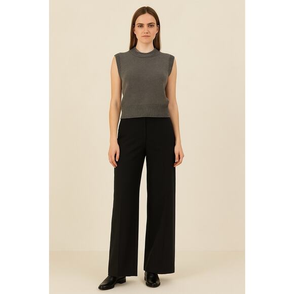 Wilfred Grey Merino Wool Blend Sweater Vest XS Knit Preppy Academia Minimalist - Picture 3 of 12